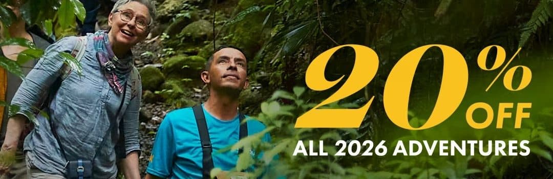 20% off Exodus 2026 adventures